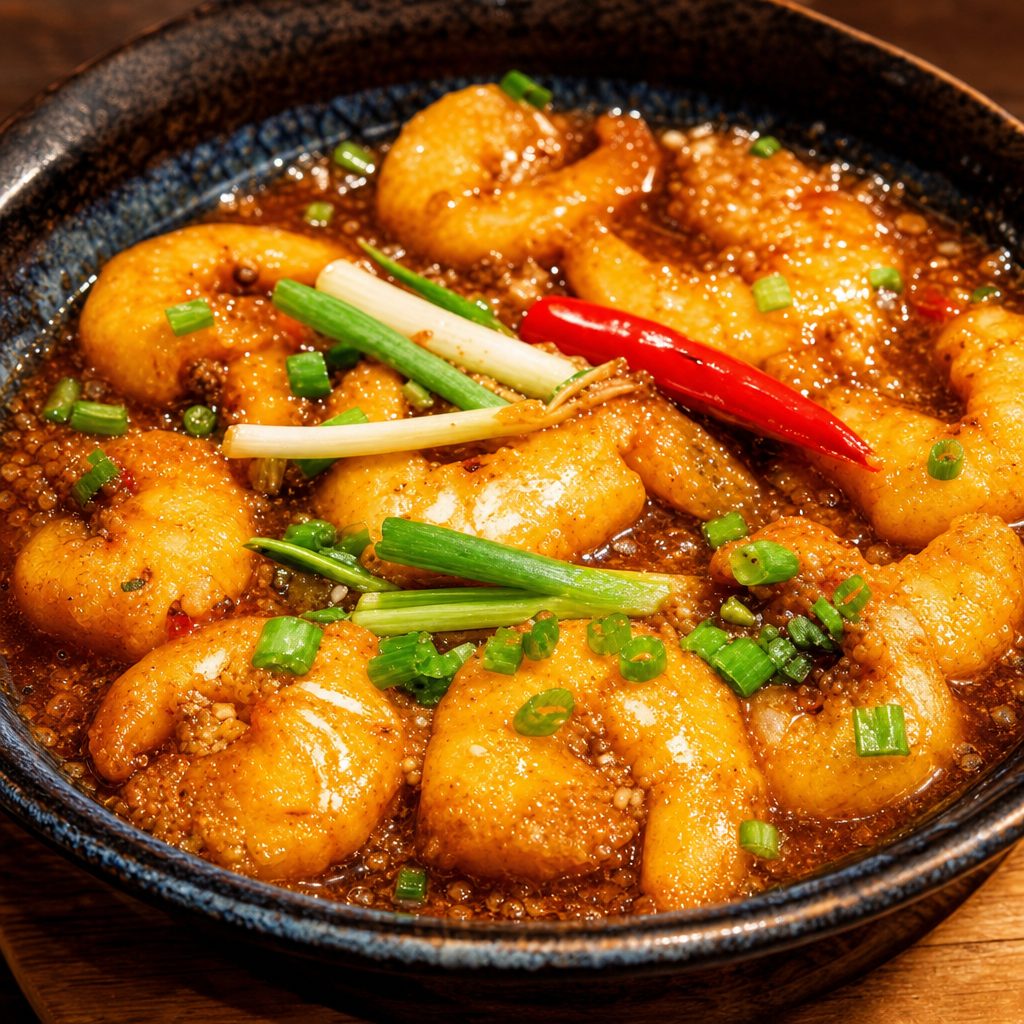 Tôm Rim Mặn - Shrimp at Seaside.